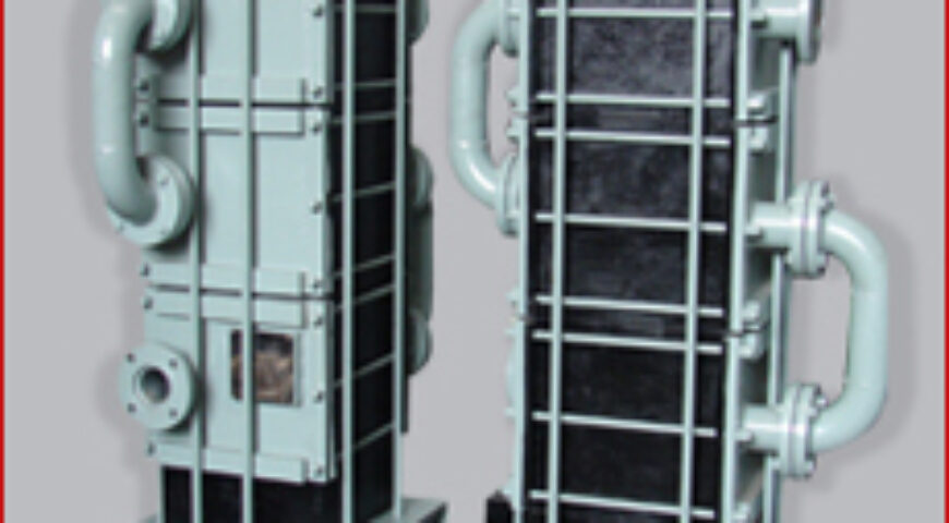 Silver Vertical Heat Exchanger