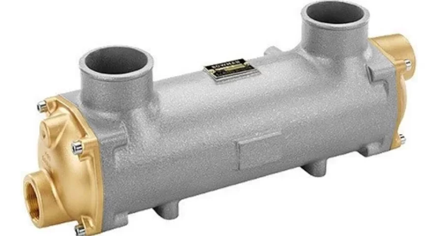 Oil-to-water marine cooler